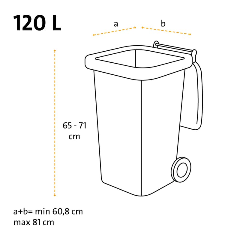 Swirl 120 l heavy duty bags Profi with drawstring Tearproof & leakproof