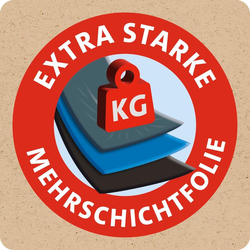 Swirl 120 l Schwerlast-Säcke Profi mit Zugband Reißfest & Dicht