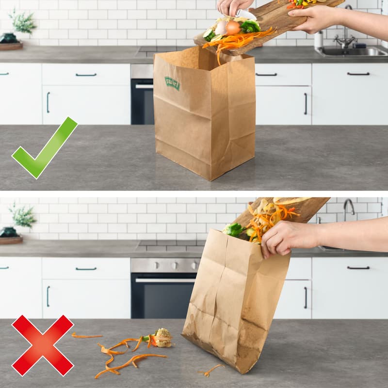 Swirl 10 litre organic waste paper bags
