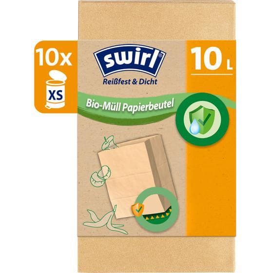 Swirl 10 l Bio-Müll Papierbeutel