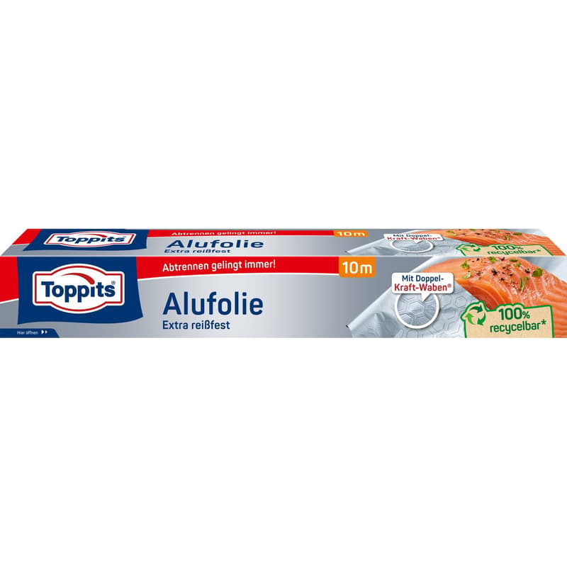 Toppits aluminium foil 10m carton 