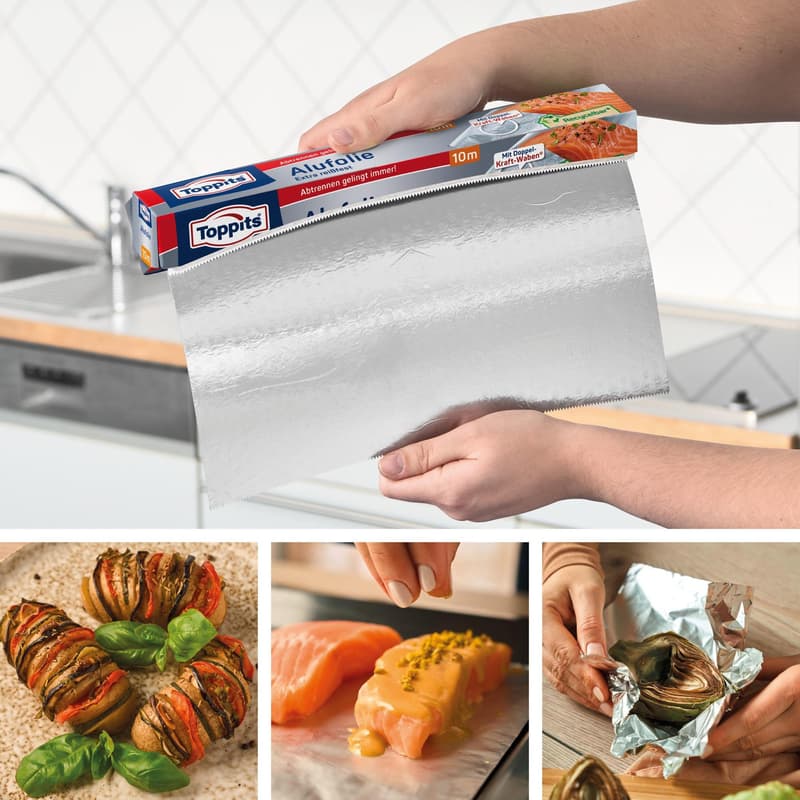 Toppits aluminium foil 10m carton