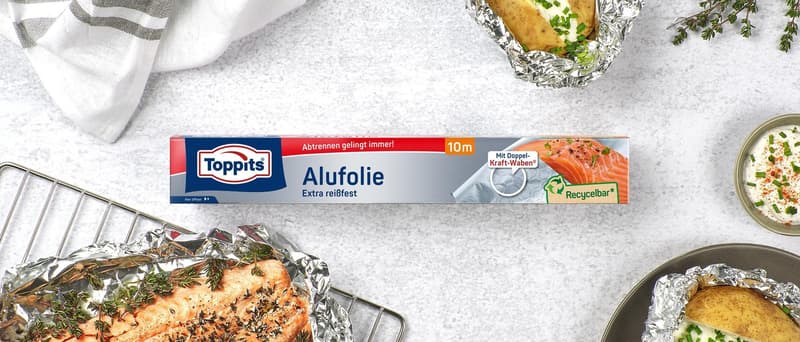 Toppits aluminium foil 10m carton