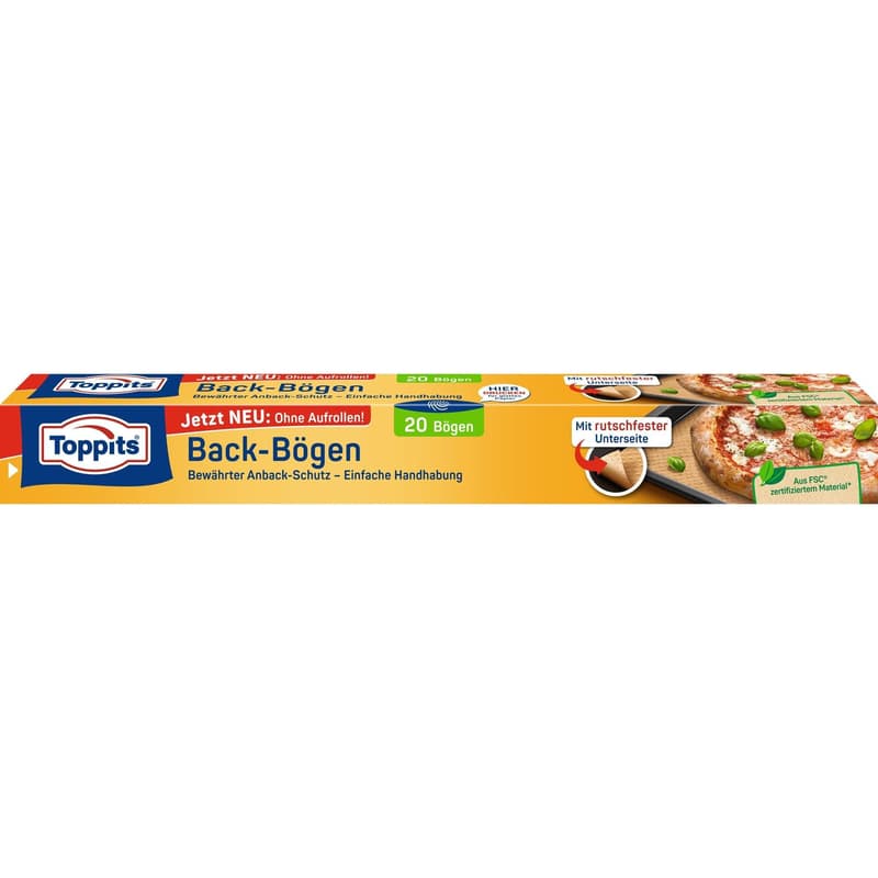 Toppits Backpapier-Bögen Rutschfest