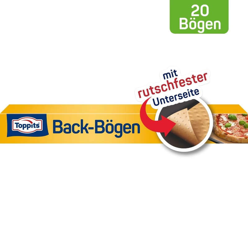 Toppits Backpapier-Bögen Rutschfest