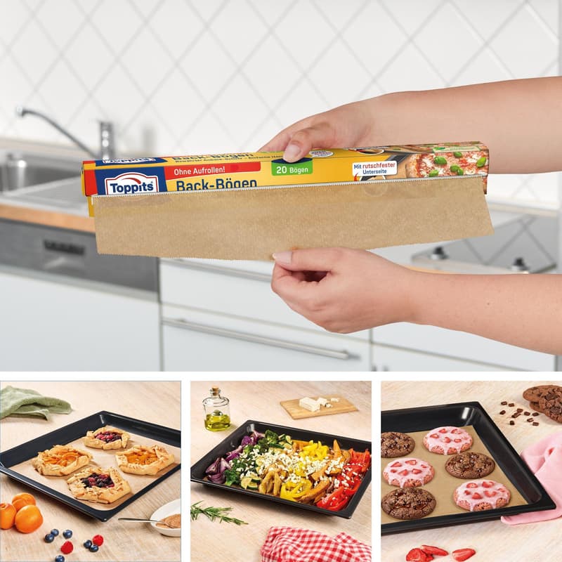 Toppits Backpapier-Bögen Rutschfest