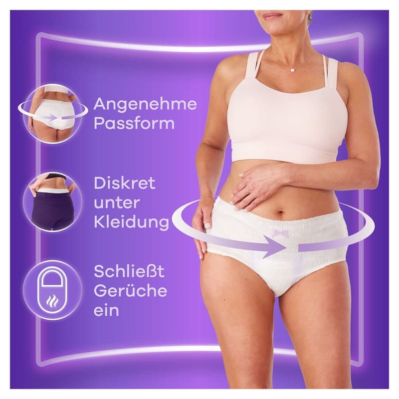 Always Discreet Inkontinenz-Höschen Für Frauen, L, 9 Stück