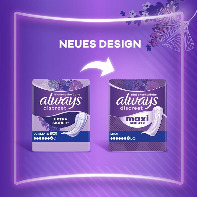 Always Discreet Incontinence Pads For Women Ultimate Day 20 pieces