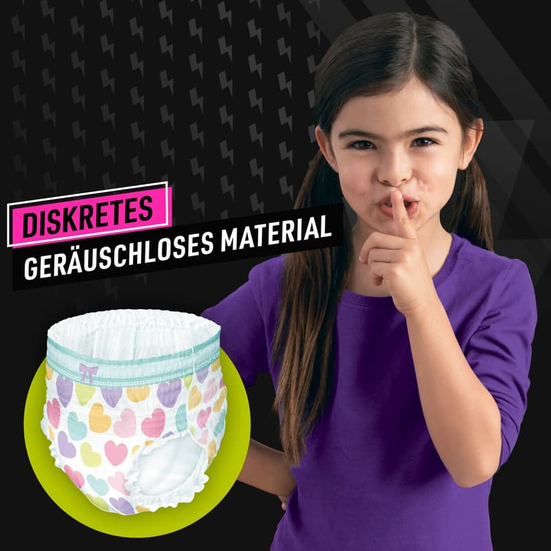 Ninjamas Absorbierende Nachthöschen Für Mädchen, 60 Pyjamahöschen, 4-7 Jahre