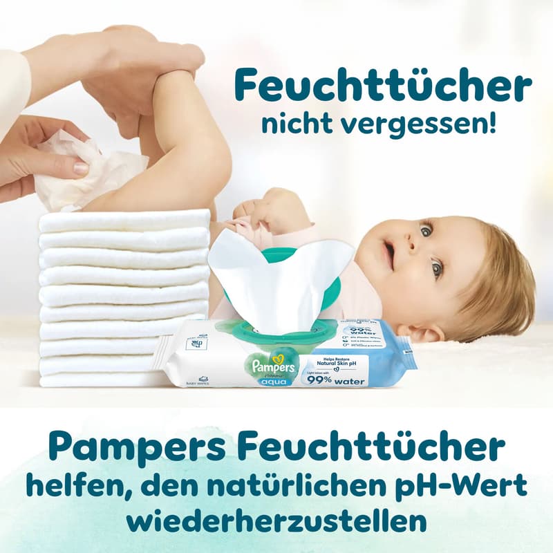 Pampers Harmonie Baby nappies size 2, 204 nappies, 4kg-8kg