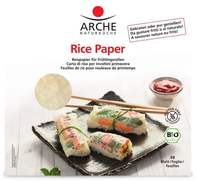 Arche Naturküche Bio Reispapier