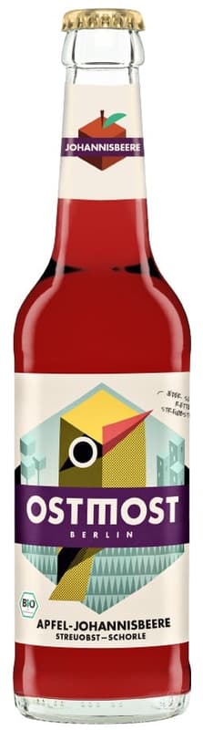 Ostmost BIO Sparkling Apple & Redcurrant Drink (MEHRWEG)