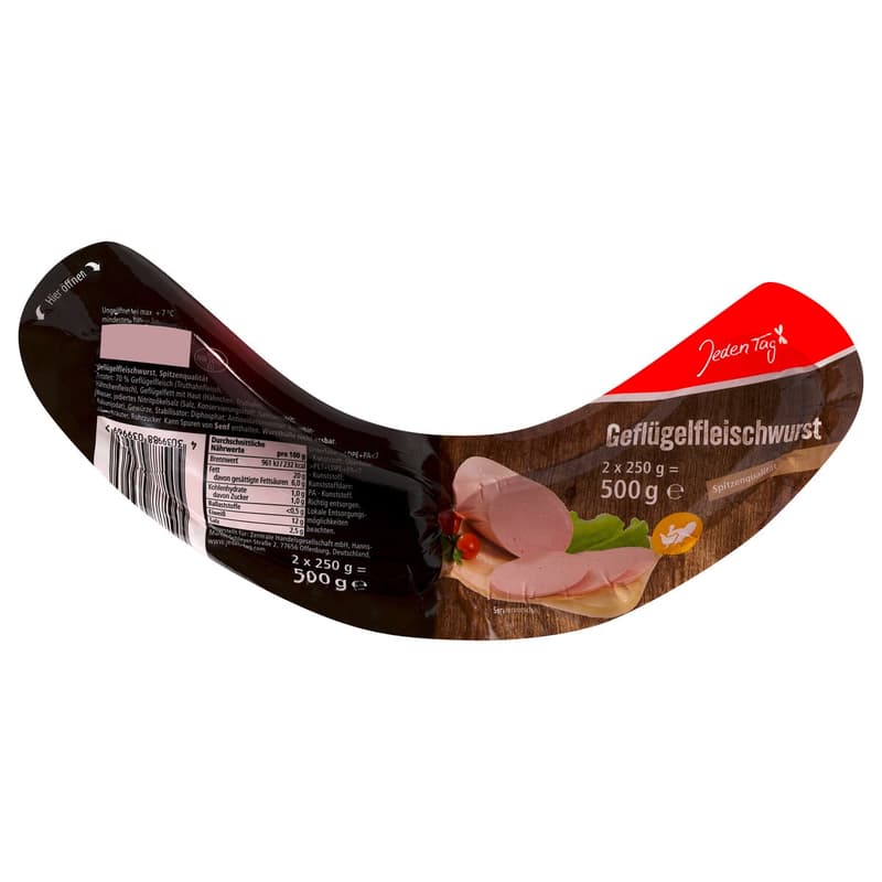 Jeden Tag Geflügel-Fleischwurst