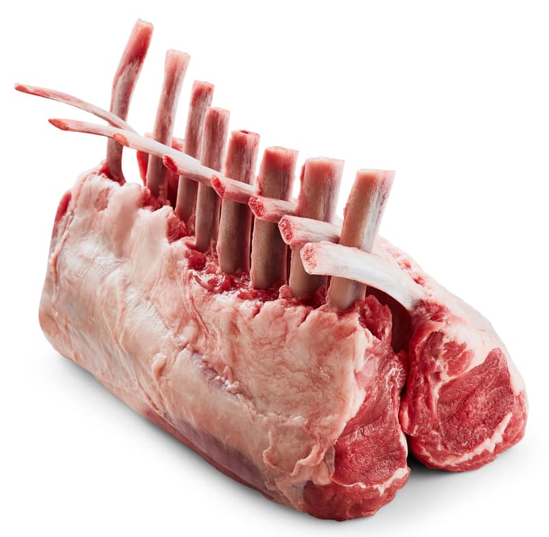 Welsh Lamb PGI rack of lamb French racks without lid