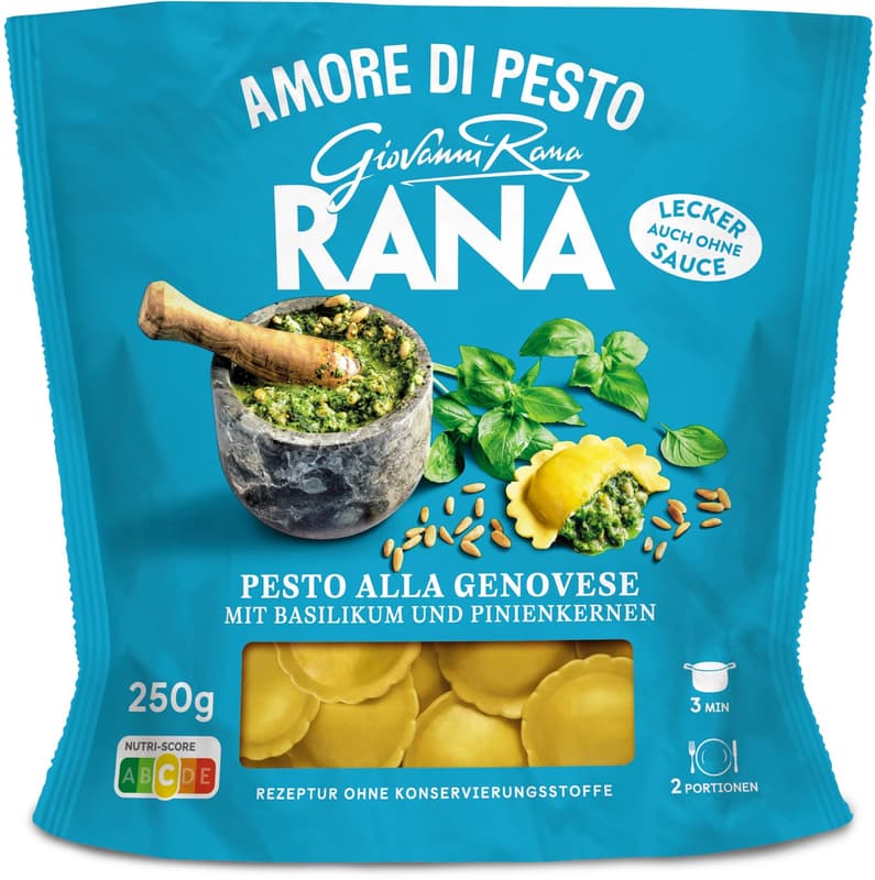 RANA Ravioli with basil and pine nuts