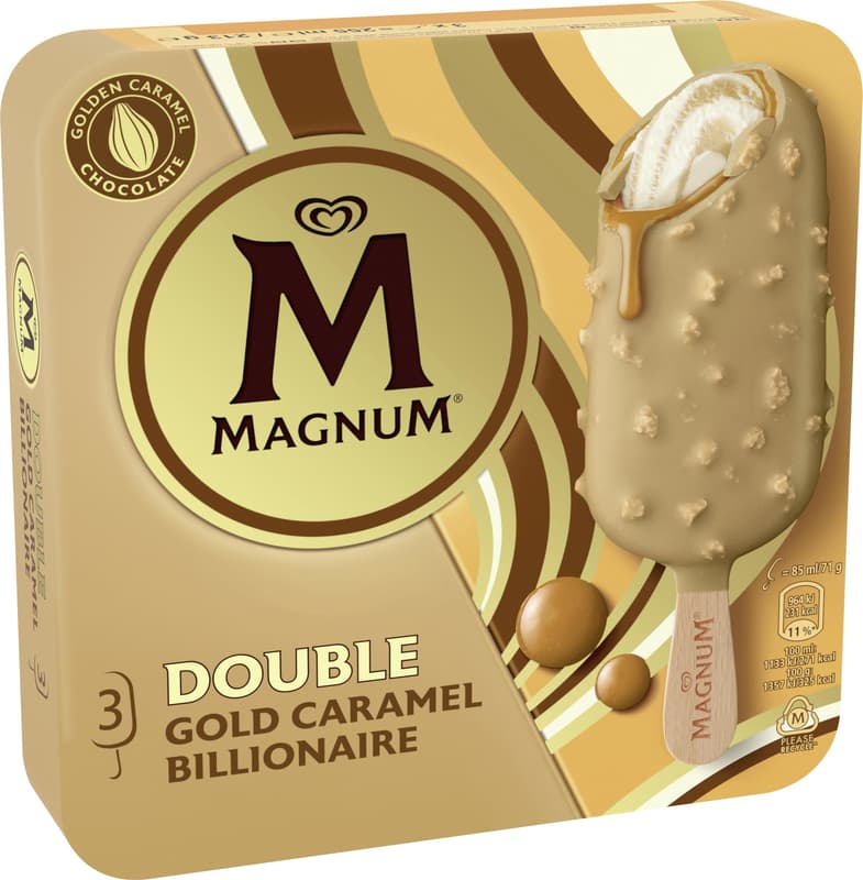 Magnum Double Gold Caramel Billionaire 3x85 ml