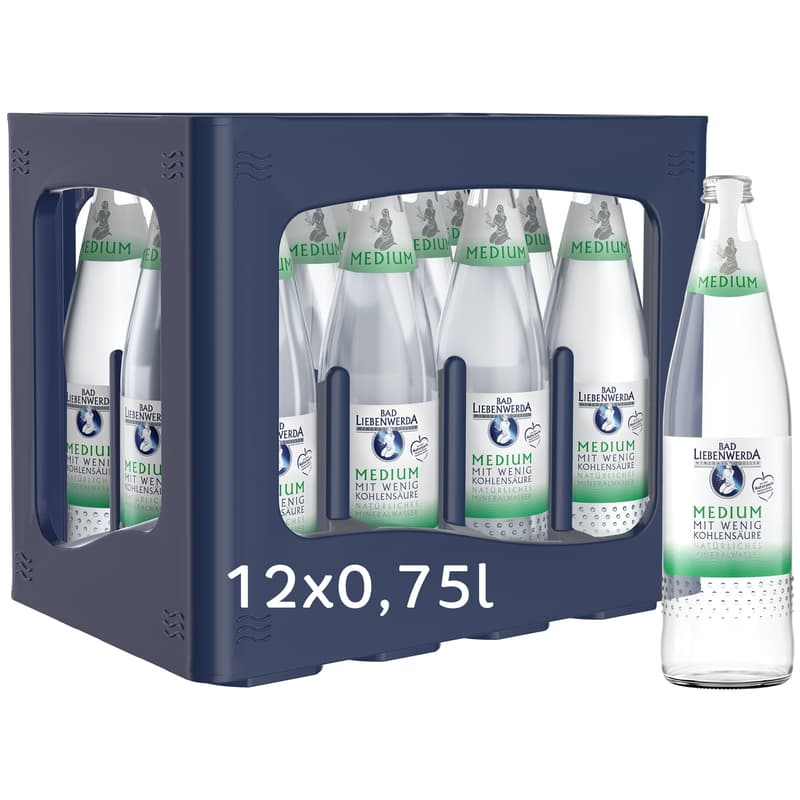 Bad Liebenwerda Medium 12x0,75l Glas (MEHRWEG)