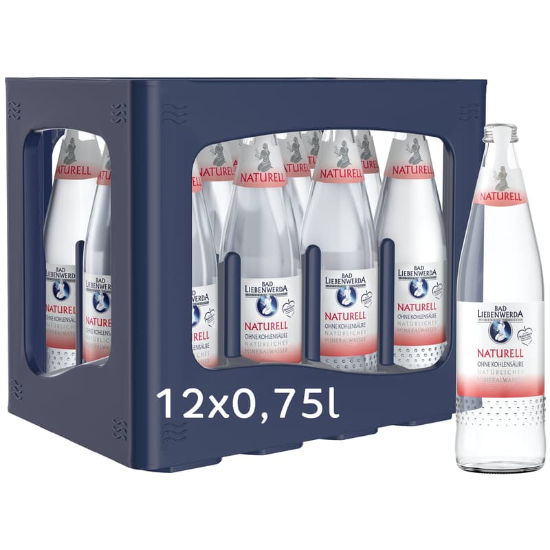 Bad Liebenwerda Naturell 12x0,75l Glas (MEHRWEG)