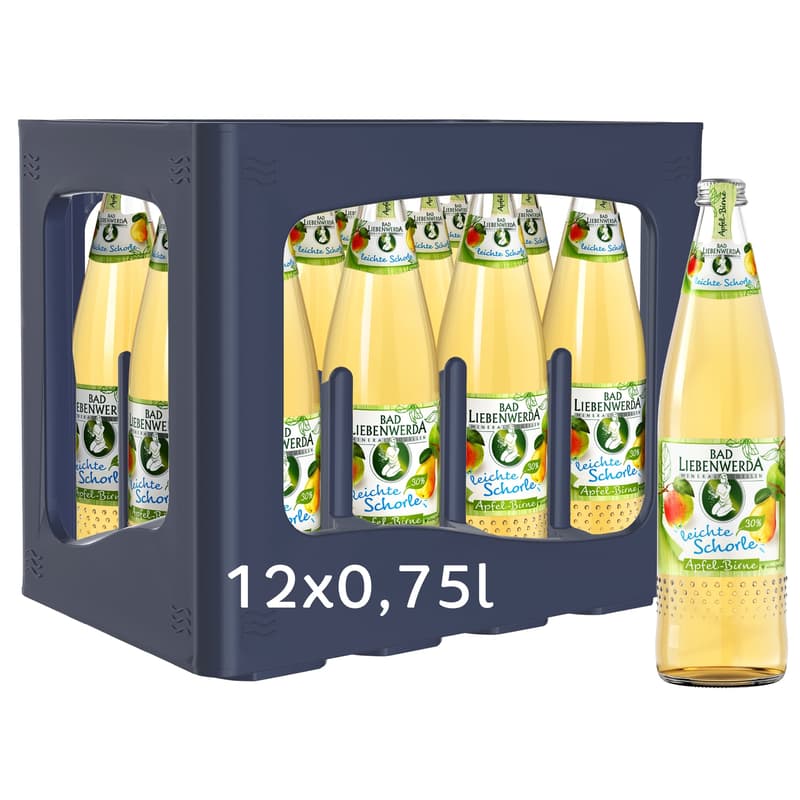 Bad Liebenwerda leichte Schorle Apfel-Birne 30% 12x0,75l (MEHRWEG)