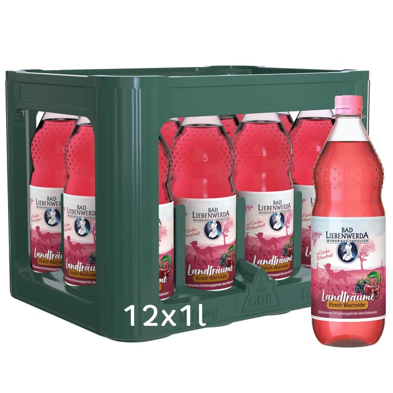 Bad Liebenwerda Landträume Kirsch-Wacholder 12x1l (MEHRWEG)