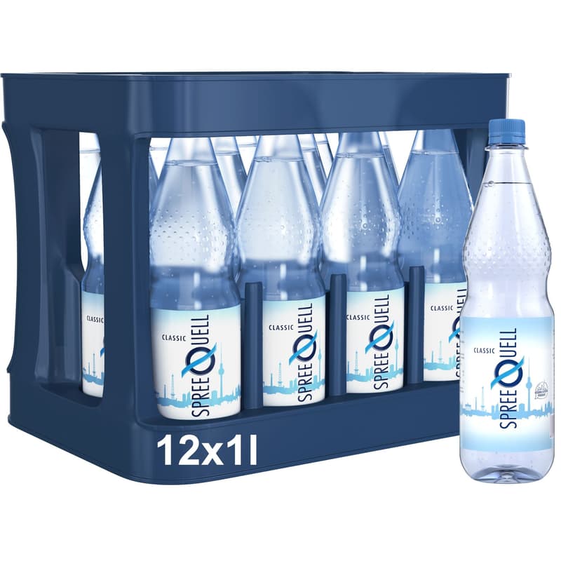 Spreequell Mineralwasser Classic 12x1l PET (MEHRWEG)
