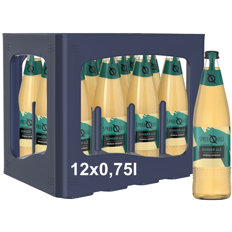 Spreequell Ginger Ale 12x0,75l Glas (MEHRWEG)