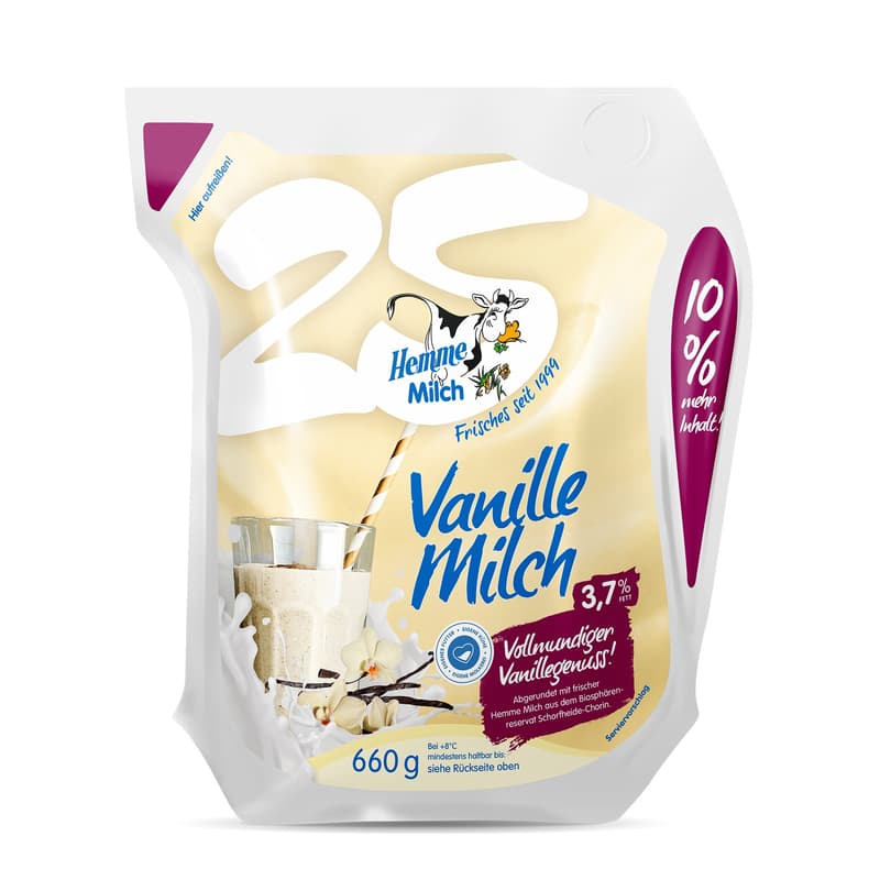 Hemme Milch Vanillemilch 3,7 % Fett
