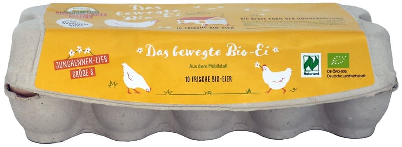 Das bewegte BIO Ei Junghennen 10er S