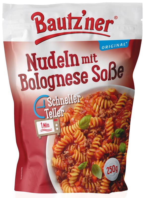 Bautz'ner Quick Plate of Pasta in Bolognese Sauce