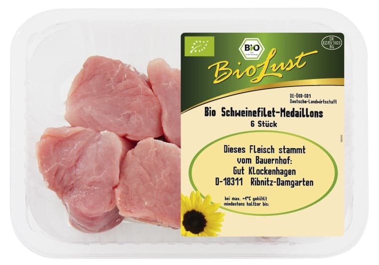 BIO pork filet medaillons