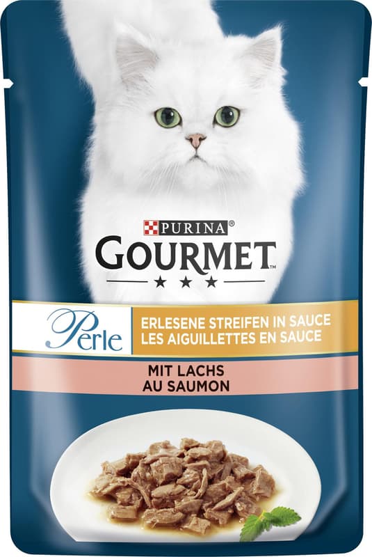 Gourmet Perle Erlesene Streifen in Sauce mit Lachs