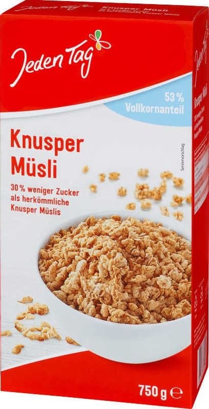 Everyday crunchy muesli less sweet