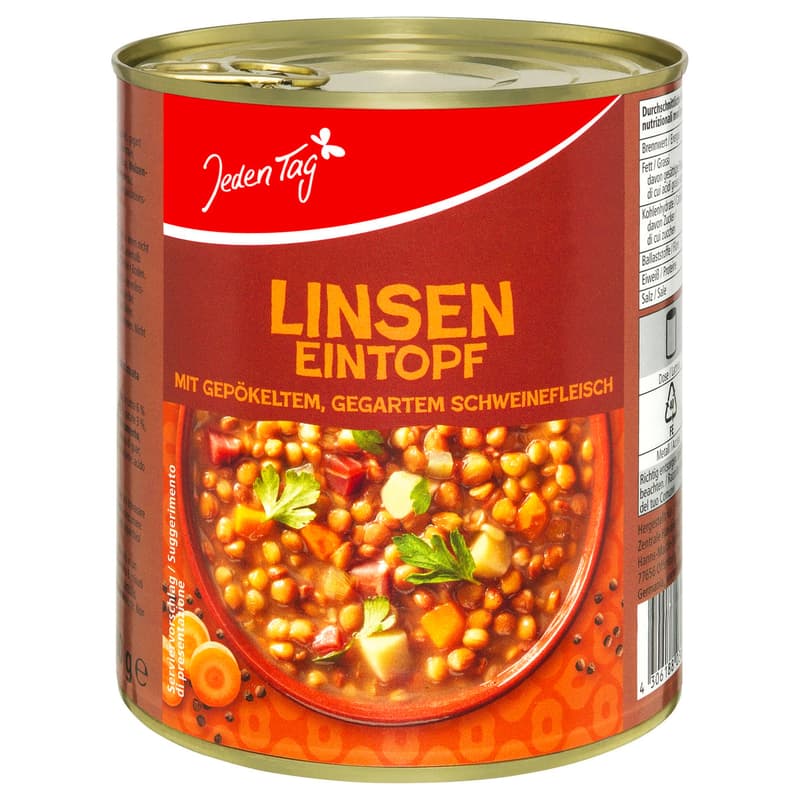 Jeden Tag Linseneintopf
