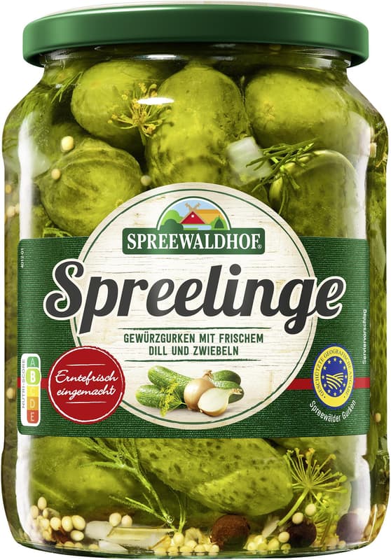 Spreewaldhof Spreelinge pickled gherkins