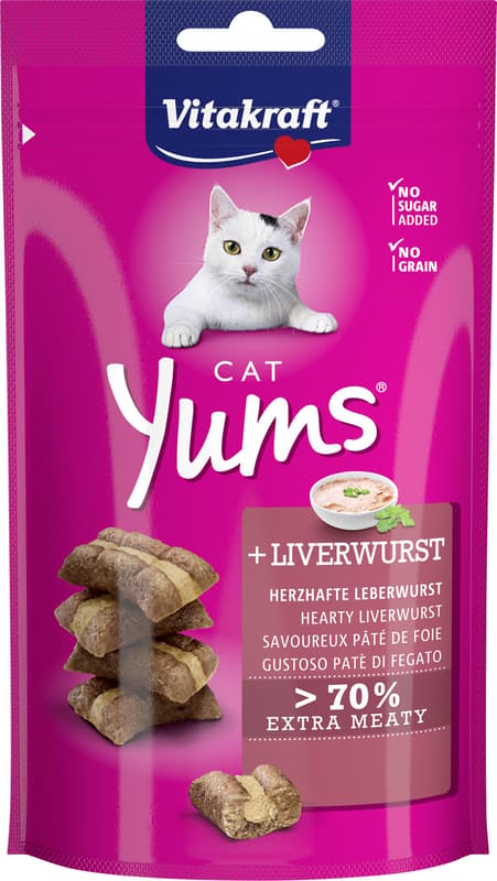 Vitakraft Katzensnack Cat Yums + Leberwurst