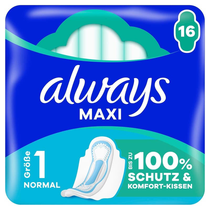 Always Maxi Pad Normal with Wings 16