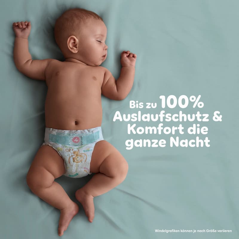 Pampers Baby-Dry Diapers Size 4+, Monthly Box, 10-15 kg
