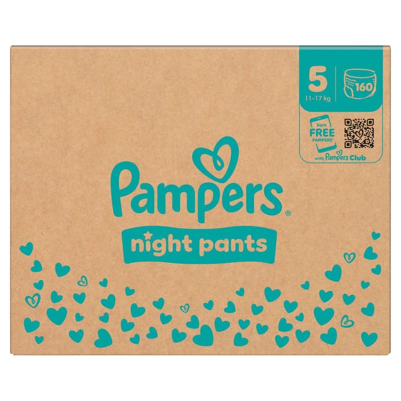 Pampers Night Pants Gr. 5, Monatsbox, 11-17kg