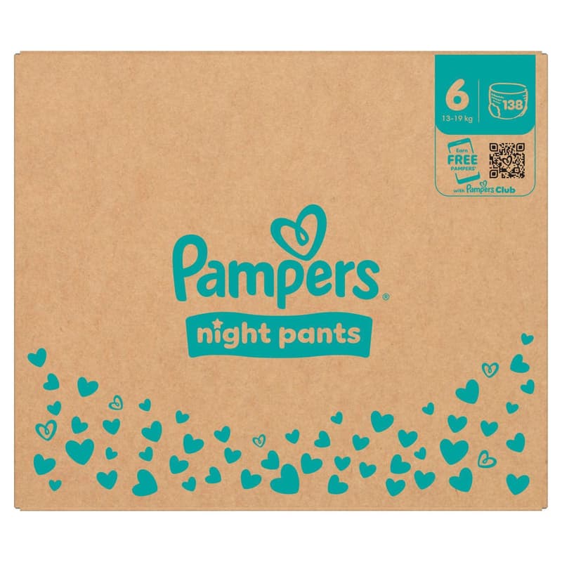Pampers Night Pants Gr. 6, Monatsbox, 13kg+