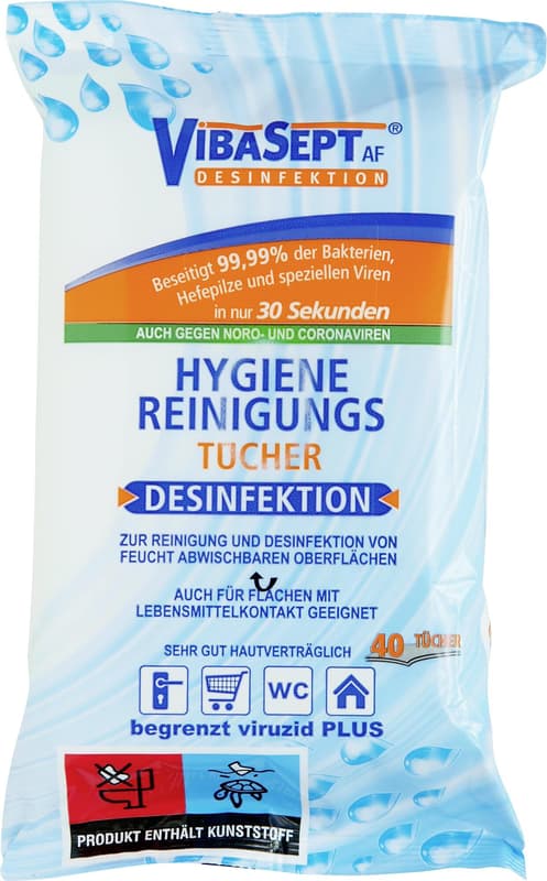 Vibasept hygiene disinfectant wipes