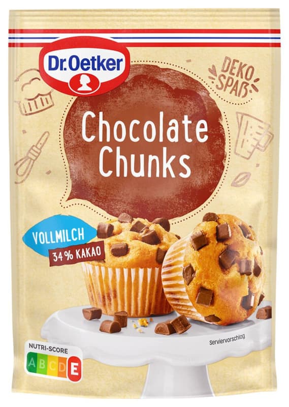 Dr. Oetker Chocolate Chunks Whole Milk