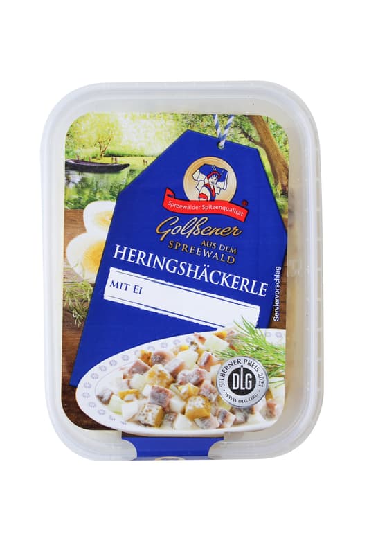 Herring hash with egg