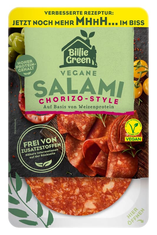 Billie Green Salami Chorizo Style VEGAN