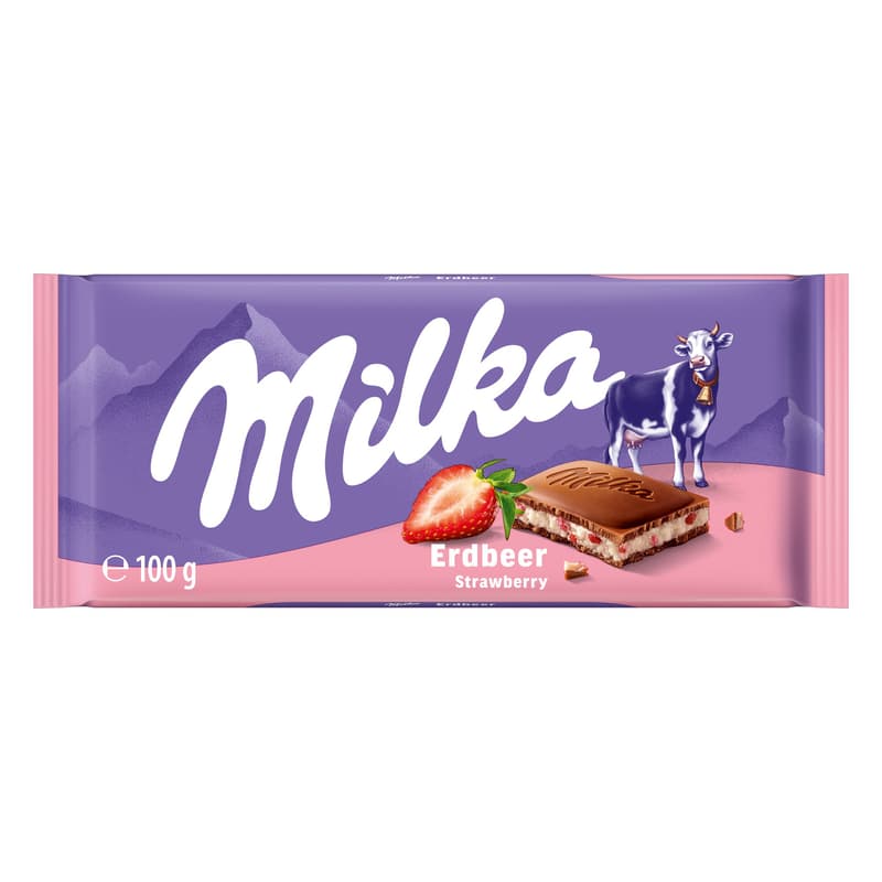 Milka Tafel Erdbeer