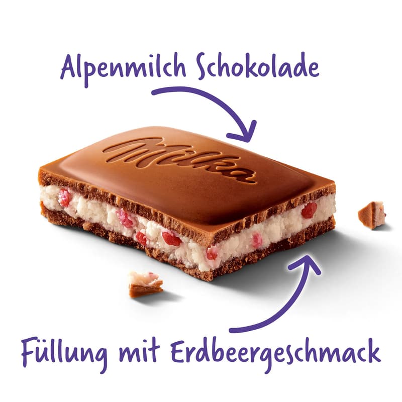 Milka Tafel Erdbeer