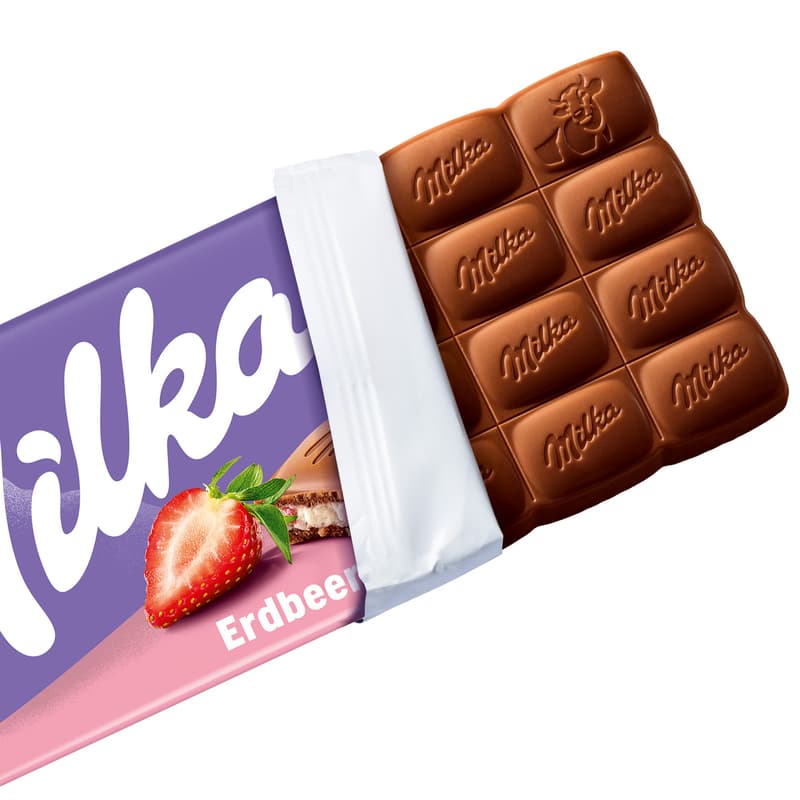 Milka Tafel Erdbeer