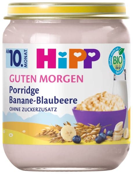 HiPP Organic breakfast porridge, banana-blueberry porridge