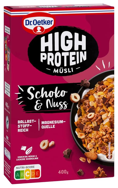 Dr. Oetker High Protein Müsli Schoko & Nuss