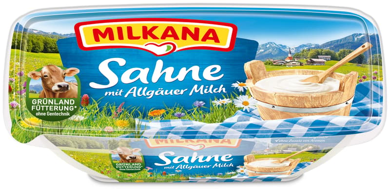 Milkana processed cheese, cream