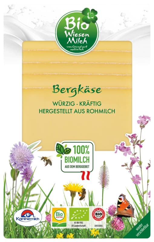 Kärntnermilch ORGANIC meadow milk mountain cheese slices